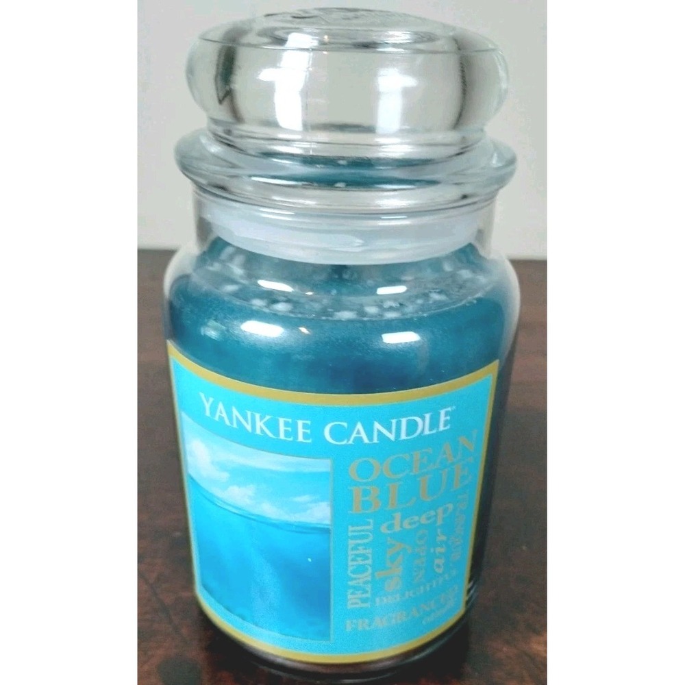 Yankee Candle Ocean Blue Large Jar Candle 22 oz Retired